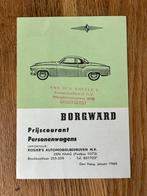 Borgward prijslijst januari 1960, Verzenden, Zo goed als nieuw, Overige merken