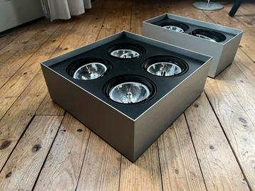 Plafondspots AR111 - 4 & 2 lichts - Aluminium beschikbaar voor biedingen