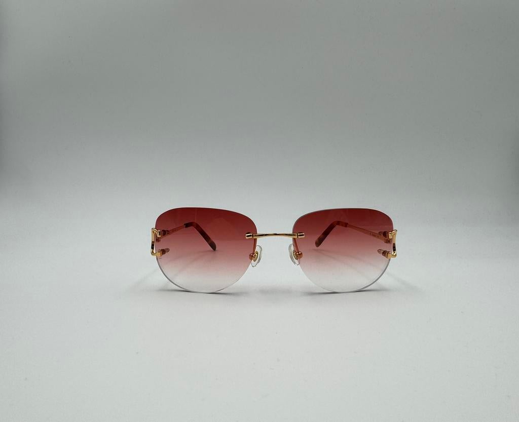 Cartier oval bril rood, Overige merken, Nieuw, Ophalen of Verzenden, Rood