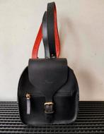 Laauw Vera zwartleren rugzakje/pols tasje, 23x18x6 cm, Ophalen of Verzenden, Zo goed als nieuw, Zwart, Overige typen