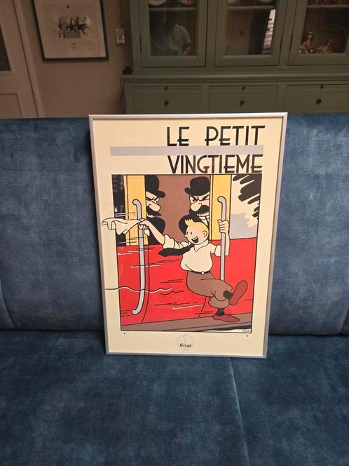 Kuifje prent - Le Petit Vingtième, Antiek en Kunst, Kunst | Overige Kunst, Ophalen of Verzenden