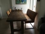 Eethoek bank, Huis en Inrichting, Banken | Complete zithoeken, Ophalen, Gebruikt, Leer