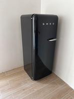 Zwarte Smeg Koelkast - Retro Stijl, Witgoed en Apparatuur, Ophalen, 150 tot 200 liter, 120 tot 140 cm, Zo goed als nieuw