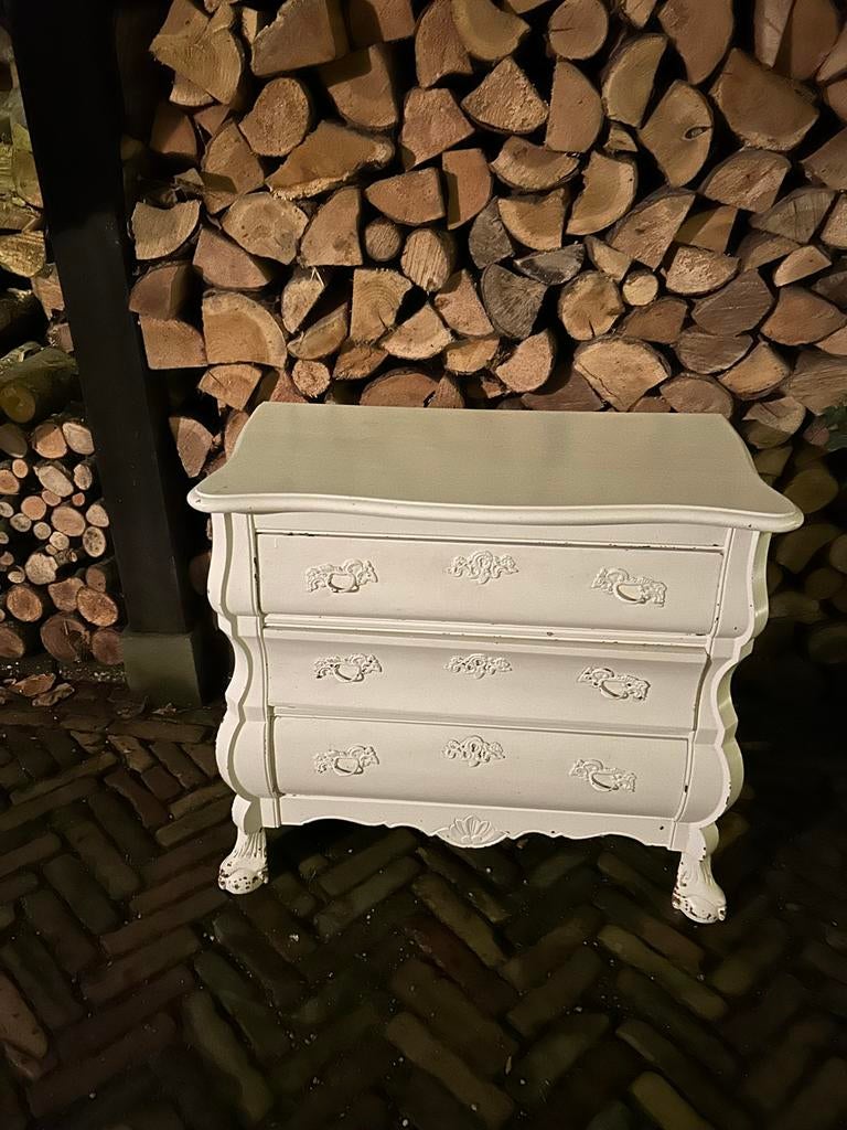 Klein buikkastje, wit, 70x70x40 cm, Ophalen, Gebruikt, 50 tot 100 cm, 3 of 4 laden