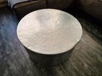 Salon tafel aluminium/zilver, Huis en Inrichting, Tafels | Salontafels, 100 tot 150 cm, Zo goed als nieuw, Minder dan 50 cm, Rechthoekig