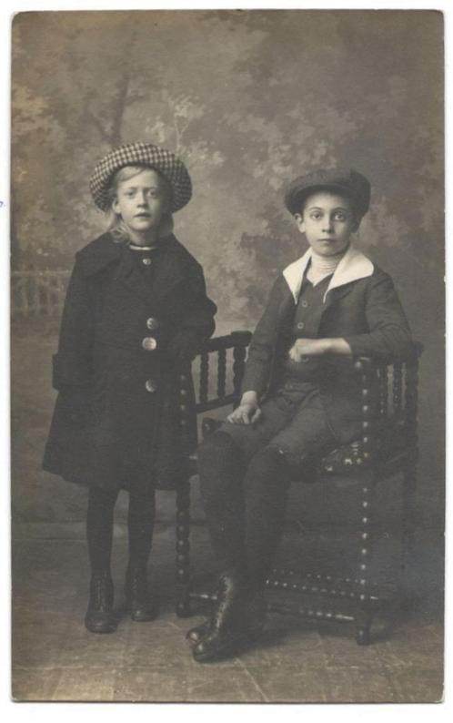 (4) Oude nostalgische foto, Verzamelen, Foto's en Prenten, Nieuw, Foto, Kind, Verzenden