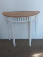 Half Ronde Sidetable / Wandtafel, Huis en Inrichting, Tafels | Sidetables, Ophalen, 50 tot 100 cm, Overige vormen, Grenenhout