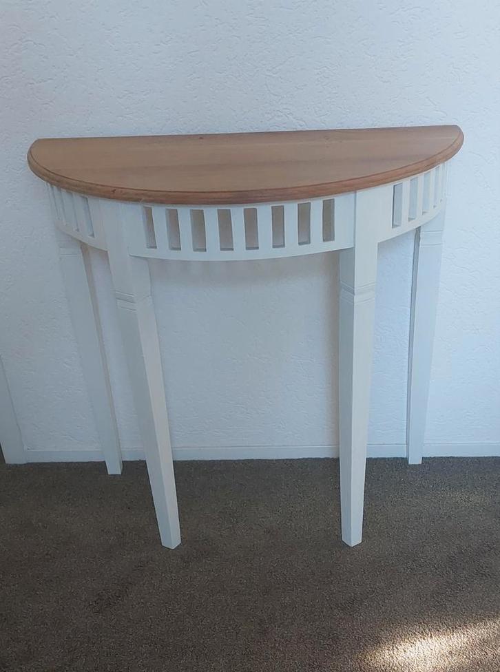 Half Ronde Sidetable / Wandtafel, Huis en Inrichting, Tafels | Sidetables, Zo goed als nieuw, 25 tot 50 cm, 50 tot 100 cm, Overige vormen
