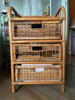 Rotan Ladekastje, Ophalen, Overige materialen, Gebruikt, 3 of 4 laden