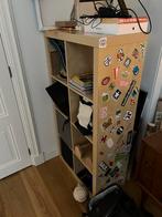 Ikea kallax 2x4 met stickers, Ophalen, Zo goed als nieuw
