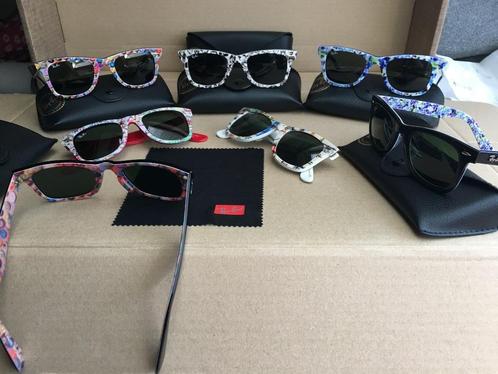 9 xRAY-BAN WAYFARER ZELDZAME PRINTS SPECIALE SERIE HANDMADE , Sieraden, Tassen en Uiterlijk, Zonnebrillen en Brillen | Heren, Nieuw