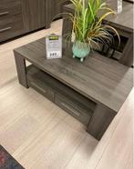 Haco bristol salontafel antraciet eiken  met 2 lades, Huis en Inrichting, Tafels | Salontafels, Ophalen, 100 tot 150 cm, 50 tot 100 cm