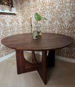 Ronde Yara NOUS Living tafel - Walnoot - 140cm, Huis en Inrichting, Tafels | Eettafels, Ophalen, Gebruikt, 100 tot 150 cm, Rond