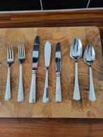 Haags lofje sola 100 verzilverd bestek 12 persoons 172 delig, Ophalen of Verzenden, Zo goed als nieuw, Vaatwasserbestendig, Zilver