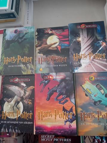 6 Harry Potter boeken j.k.rowling kinderboeken beschikbaar voor biedingen
