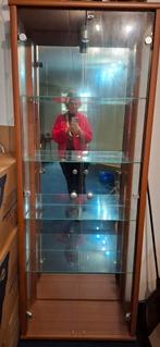 Strakke vitrinekast met verlichting . ( meerdere), Minder dan 50 cm, Ophalen of Verzenden, Modern, 150 tot 200 cm