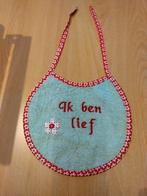 Badstof slabbetjes met tekst slab met mouwen, Ophalen of Verzenden, Nieuw