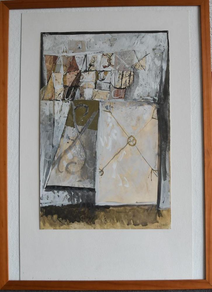 '' Moderne Compositie '', Antiek en Kunst, Kunst | Litho's en Zeefdrukken, Ophalen of Verzenden