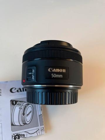 Canon EF lens 50 mm f/1.8 STM zo goed als nieuw beschikbaar voor biedingen