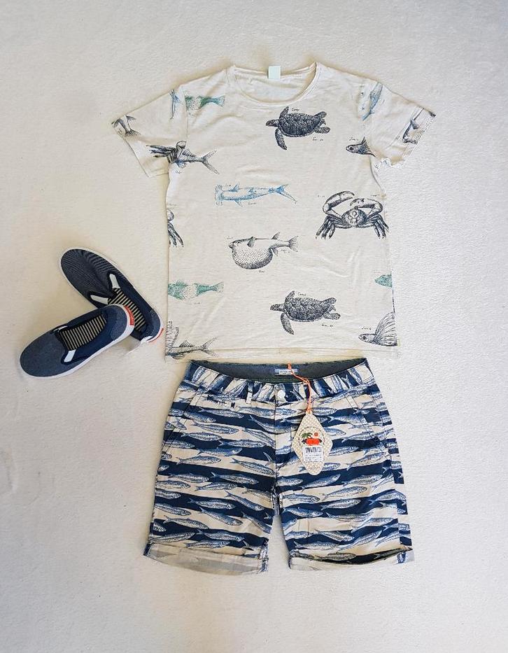 Prachtige SCOTCH & SODA vissen short maat 16/176.GLOEDNIEUW!, Kinderen en Baby's, Kinderkleding | Maat 176, Nieuw, Jongen, Broek