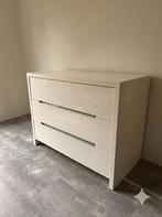 Ladekast glanzend wit, Ophalen, 50 tot 100 cm, Zo goed als nieuw, 3 of 4 laden