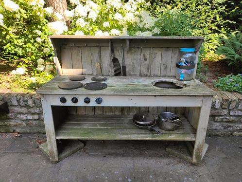 Buitenkeuken steigerhout, Kinderen en Baby's, Speelgoed | Speelkeukens, Gebruikt, Hout, Ophalen
