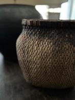 Oude Chinese vissers mand Aziatisch sober sleets imperfect, Ophalen of Verzenden