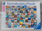 Ravensburger vakjes puzzel 1000 stukjes vakantie, Hobby en Vrije tijd, Denksport en Puzzels, Ophalen of Verzenden, 500 t/m 1500 stukjes