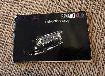 Renault 4 instructieboekje beschikbaar voor biedingen