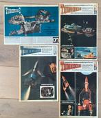 4 jaren ‘60 postertjes van The Thunderbirds, Gebruikt, Ophalen of Verzenden, Poster