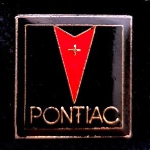 Pontiac pin- zwart-rood-goudkleur, Verzenden, Nieuw, Transport, Speldje of Pin