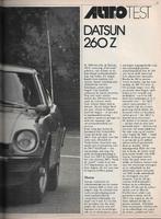 Roadtest DATSUN 260Z / 260 Z, Autovisie 1974., Boeken, Verzenden, Gelezen, Nissan, Autovisie