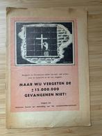 Folder: Nat. Comite ter bestrijding van het concentratiekamp, Ophalen of Verzenden, 20e eeuw of later, Gelezen, Europa