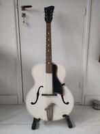 Witte Unicon archtop gitaar, Muziek en Instrumenten, Ophalen, Zo goed als nieuw