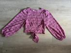 Cotton Club schelpen shirt roze open rug dames maat S / 36, Ophalen of Verzenden, Zo goed als nieuw, Lange mouw, Roze