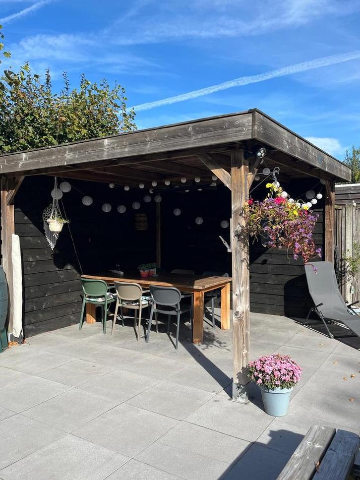 Mooie Houten Overkapping, Tuin en Terras, Overkappingen, Gebruikt, Overige typen, Ophalen
