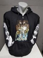 Zwart vest, Wolven, printvest, Ophalen of Verzenden, Nieuw, Overige maten, Zwart