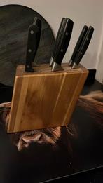 Messenblok, Ophalen of Verzenden, Zo goed als nieuw, Rvs of Chroom