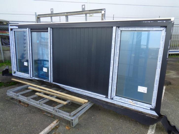 HEBO kunststof RAAMKOZIJN ,2X draai/kiep + vast glas 430x154, Doe-het-zelf en Verbouw, Kozijnen en Schuifpuien, Nieuw, Raamkozijn