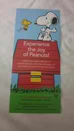 Folder Peanuts, Snoopy Museum Santa Rosa Californië, Ophalen of Verzenden, Nieuw