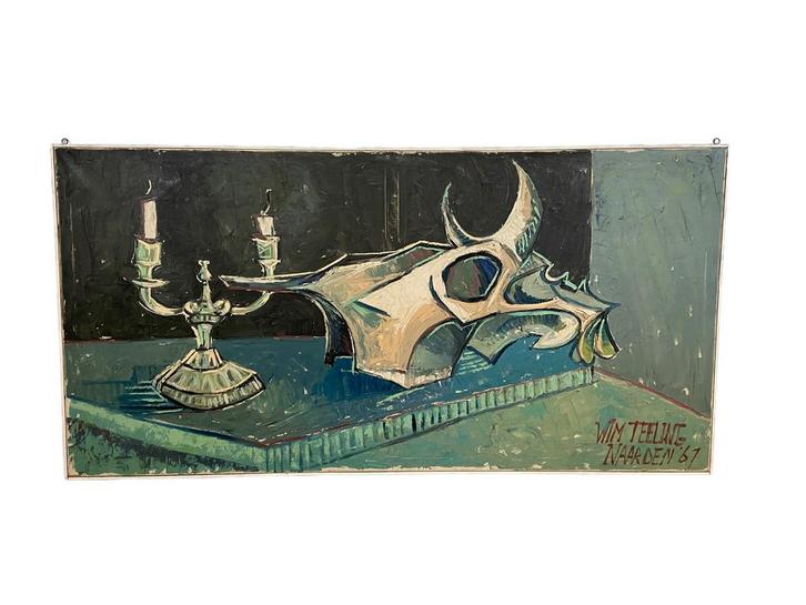 Wim Teeling - Olieverfschilderij - 1967, Antiek en Kunst, Kunst | Schilderijen | Abstract, Ophalen