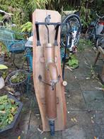 Antieke Koperen Waterpomp op Houten Plaat, Ophalen, Handmatig, Overige typen