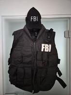 FBI Deluxe Vest + Pet - Carnaval, Ophalen, Carnaval, Maat 56/58 (XL), Zo goed als nieuw