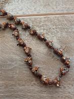 Otazu Ketting met strass, Overige materialen, Gebruikt, Bruin, Verzenden