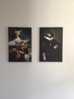 Schilderijen “honden van adel”, Huis en Inrichting, Ophalen, Minder dan 50 cm, 50 tot 75 cm, Zo goed als nieuw