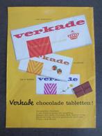 Verkade Reclame :Verkade Chocolade Tabletten v. Fijnproevers, Ophalen of Verzenden, Zo goed als nieuw, Overige typen