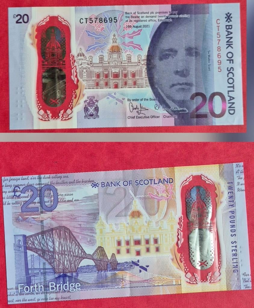 20 Pond Schotland 2021 pick132, Ophalen of Verzenden, Overige landen, Los biljet