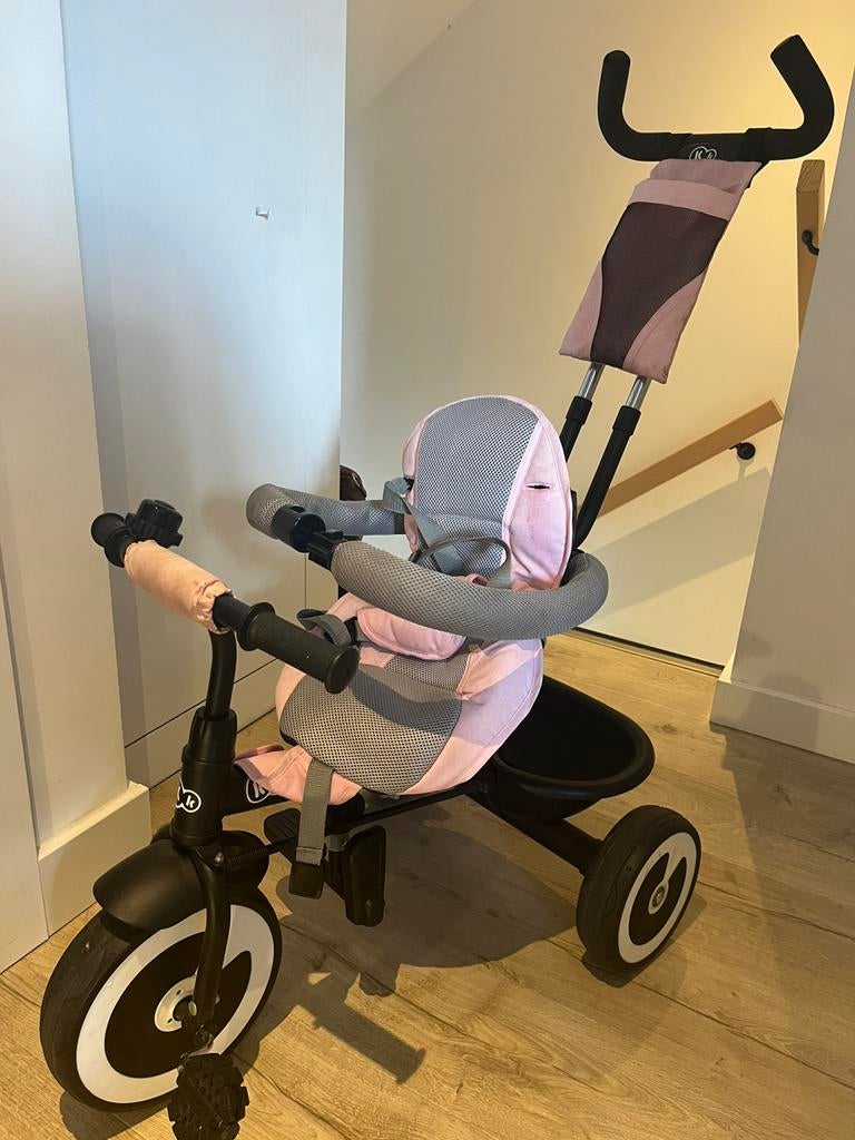 KinderKraft driewieler met duwstang, Ophalen, Gebruikt, Duwstang