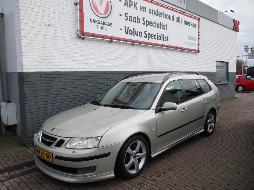 Saab 9-3 Sport Estate 2.8 V6 T Aero, Auto's, Saab, Voorwielaandrijving, Gebruikt, Skiluik, Leder en Stof