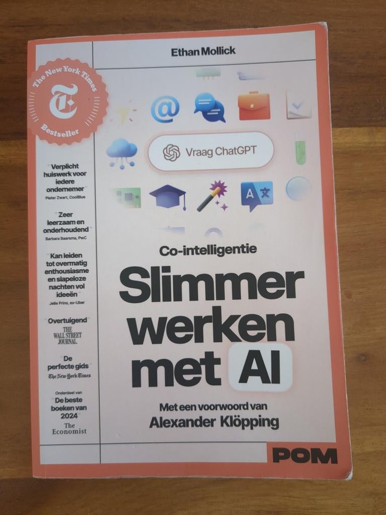 Slimmer werken met AI - Ethan Mollick (Co-intelligentie), Boeken, Informatica en Computer, Ophalen of Verzenden, Gelezen, Programmeertaal of Theorie